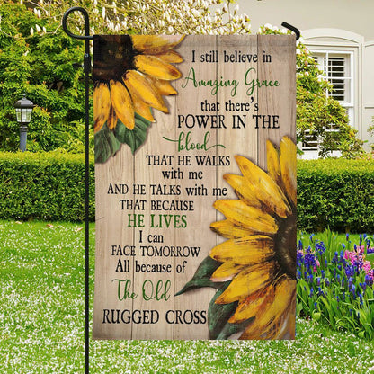 I Still Believe In Amazing Grace Flag, Bible Verses Flag, Christian's Flag, Jesus Garden Flag, Christian Flag, Scripture Flag, Garden Banner