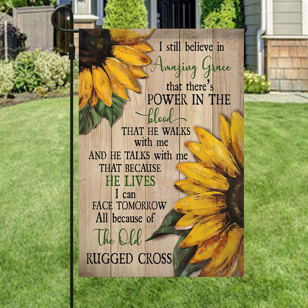 I Still Believe In Amazing Grace Flag, Bible Verses Flag, Christian's Flag, Jesus Garden Flag, Christian Flag, Scripture Flag, Garden Banner