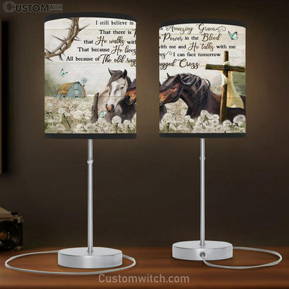 I Still Believe In Amazing Grace, Horse Table Lamb Prints - Christian Lamb Gift - Religious Home Decor