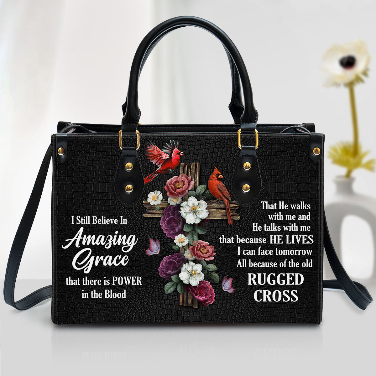 I Still Believe In Amazing Grace Leather Handbag, Religious Gifts For Women, Women Pu Leather Bag