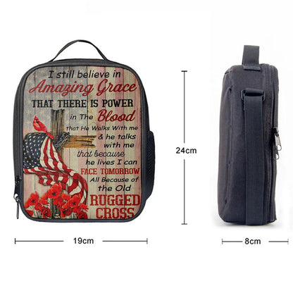 I Still Believe In Amazing Grace Lunch Bag, Christian Lunch Bag, Religious Lunch Box For School, Picnic