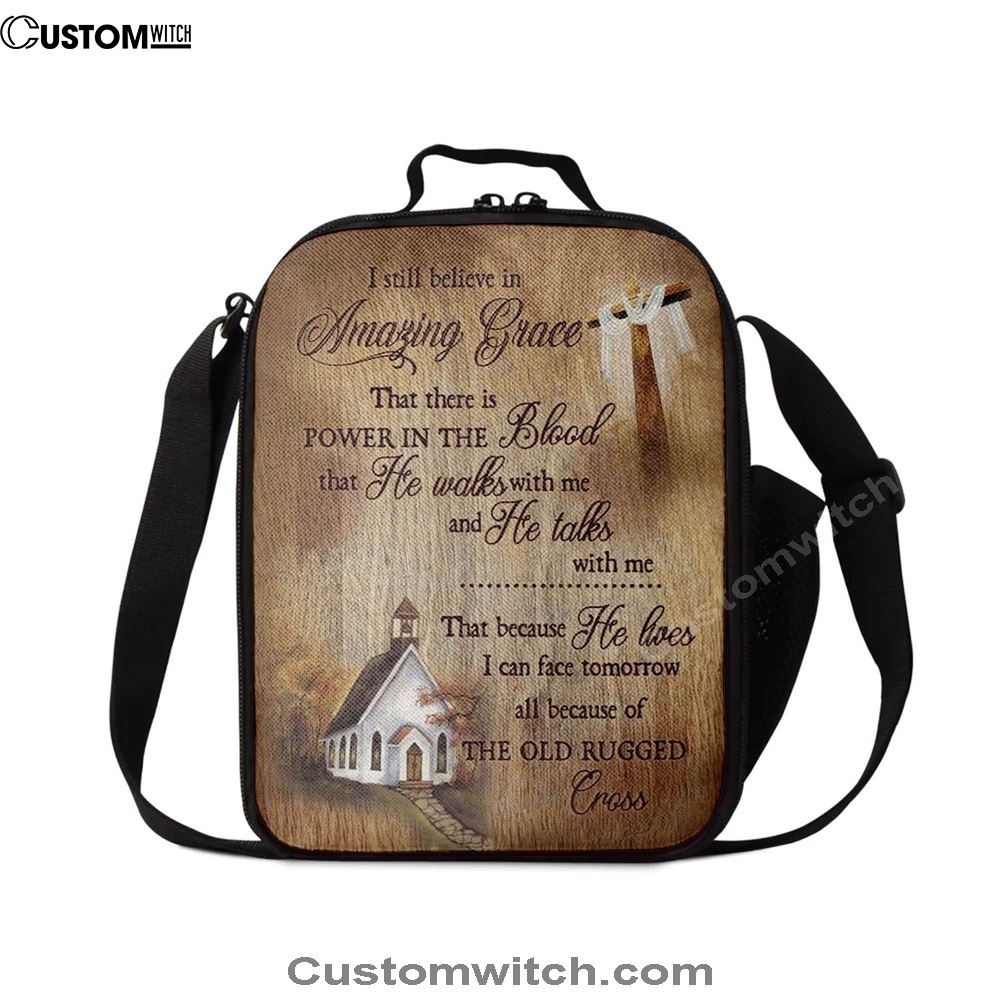 I Still Believe In Amazing Grace Lunch Bags, Christian Lunch Bag, Religious Lunch Box For School, Picnic