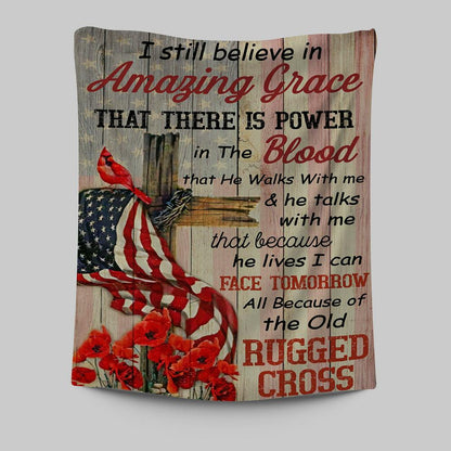 I Still Believe In Amazing Grace Tapestry Wall Art - Christian Wall Tapestry - Religious Tapestries Wall Hanging Prints