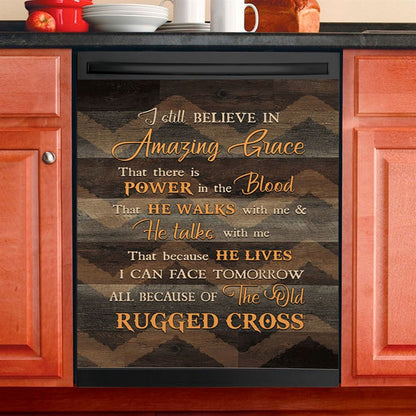 I Still Believe In Grace Dishwasher Cover, Christian Dishwasher Stickers, Bible Verse Kitchen Decor