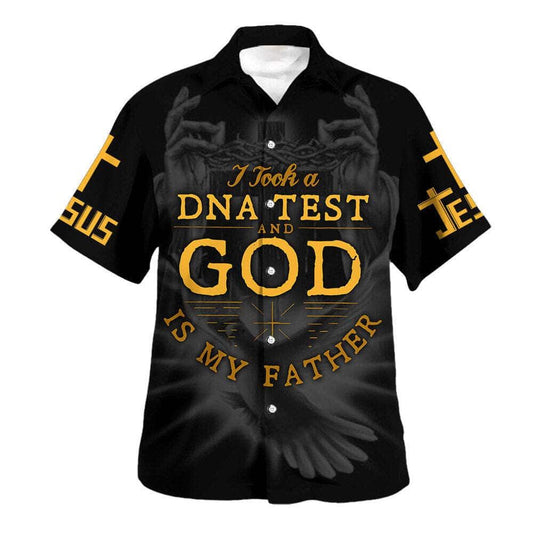 I Took A DNA Test And God Is My Father Hawaiian Shirt For Men, Christian Hawaiian Shirt, Gift For Christian