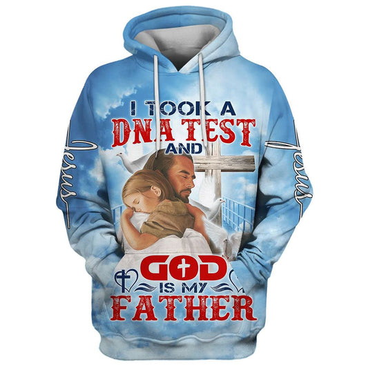 I Took A Dna Test And God Is My Father Jesus And Baby Hoodies Jesus Hoodie Men & Women, God 3D Printed Hoodie, Christian Apparel Hoodies