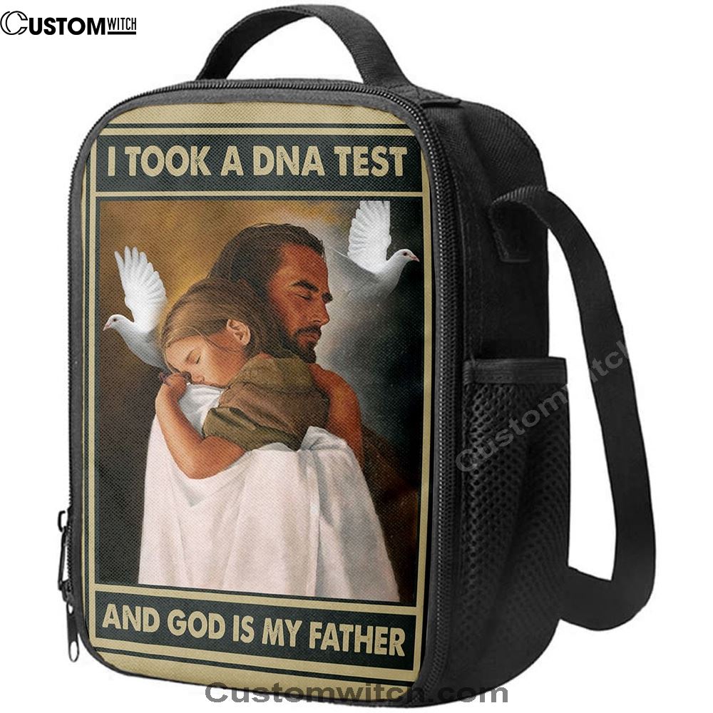 I Took A Dna Test And God Is My Father Lunch Bag, Jesus Hugs The Little Girl Lunch Bag, Christian Lunch Bag, Religious Lunch Box For School, Picnic