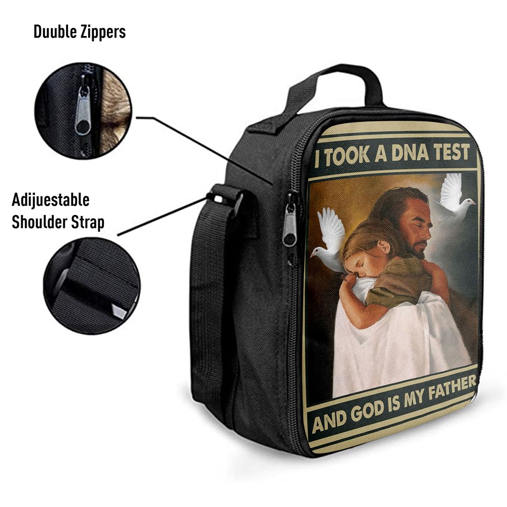 I Took A Dna Test And God Is My Father Lunch Bag, Jesus Hugs The Little Girl Lunch Bag, Christian Lunch Bag, Religious Lunch Box For School, Picnic