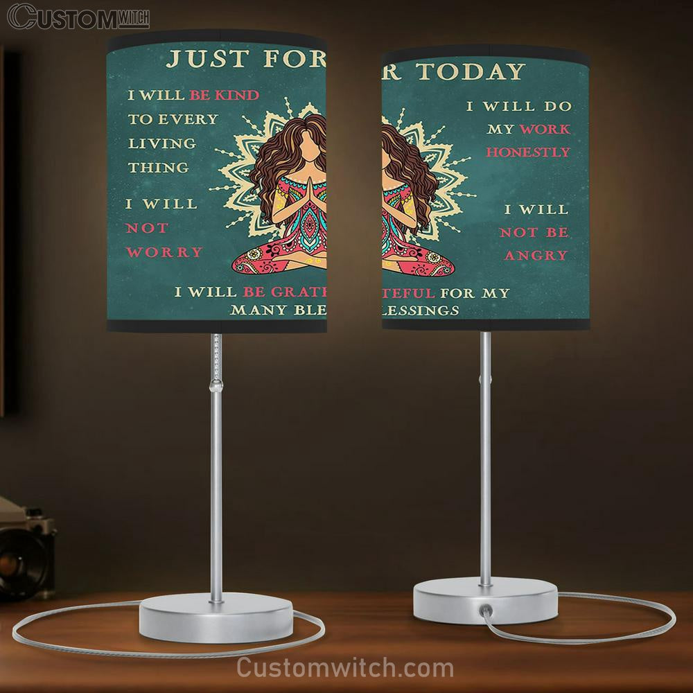 I Will Be Grateful For My Many Blessing Hippie Boho Table Lamb Prints -Encouragement Gifts for Women