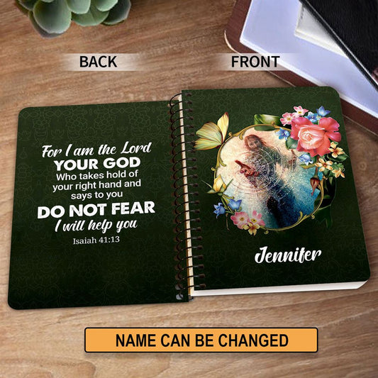 I Will Help You Personalized Spiral Notebook, Christian Spiral Notebooks