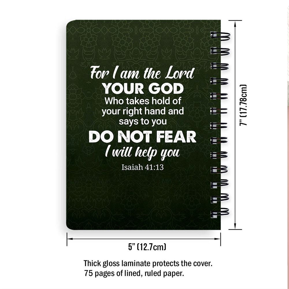 I Will Help You Personalized Spiral Notebook, Christian Spiral Notebooks