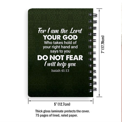 I Will Help You Personalized Spiral Notebook, Christian Spiral Notebooks