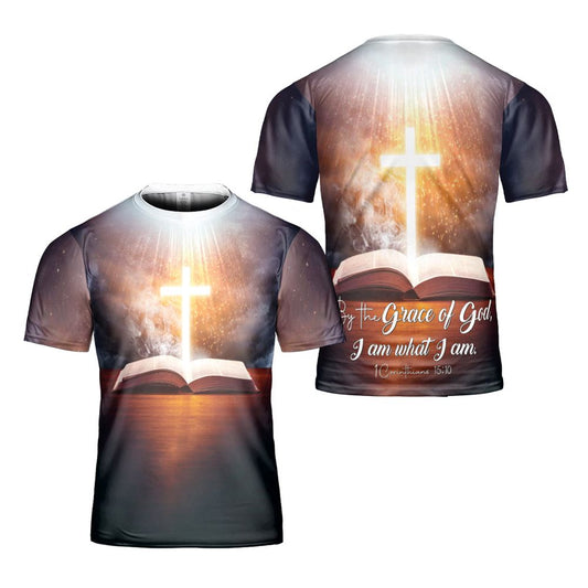 Identity In Faith Grace Of God, I Am What I Am All Over Print 3D T-Shirt, Gift For Christian, Jesus Shirt