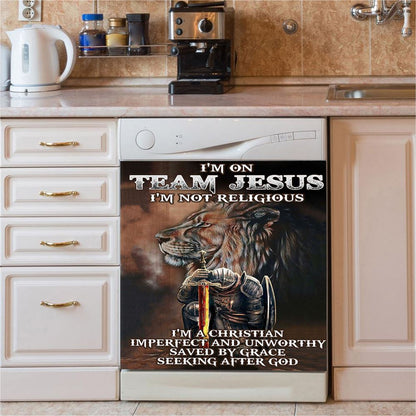 If You Bring Up My Past You Should Know That Jesus Dropped The Charges German Shepherd Dishwasher Cover, Christian Dishwasher Stickers