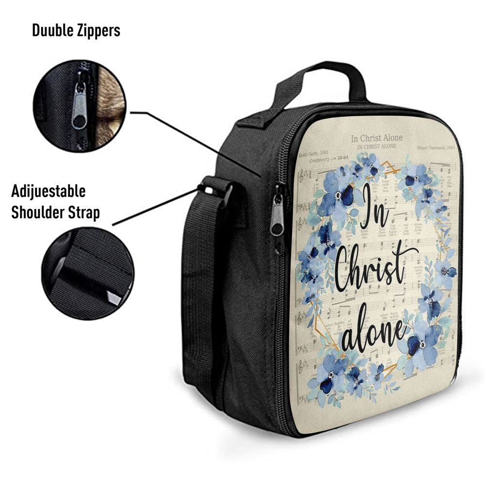 In Christ Alone, Christian Hymns Lunch Bag, Christian Lunch Bag, Religious Lunch Box For School, Picnic