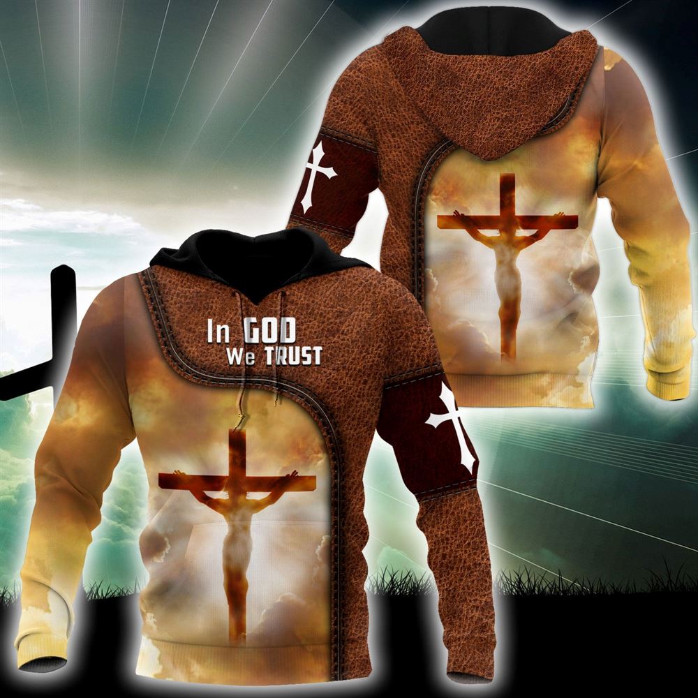 In God We Trust God 3D Hoodie For Man And Women, Jesus Printed 3D Hoodie