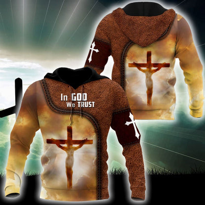 In God We Trust God 3D Hoodie For Man And Women, Jesus Printed 3D Hoodie