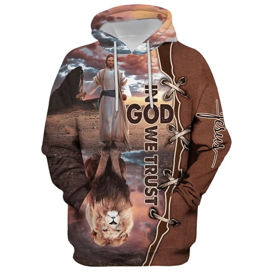 In God We Trust Hoodie For Men & Women, God 3D Printed Hoodie, Christian Apparel Hoodies