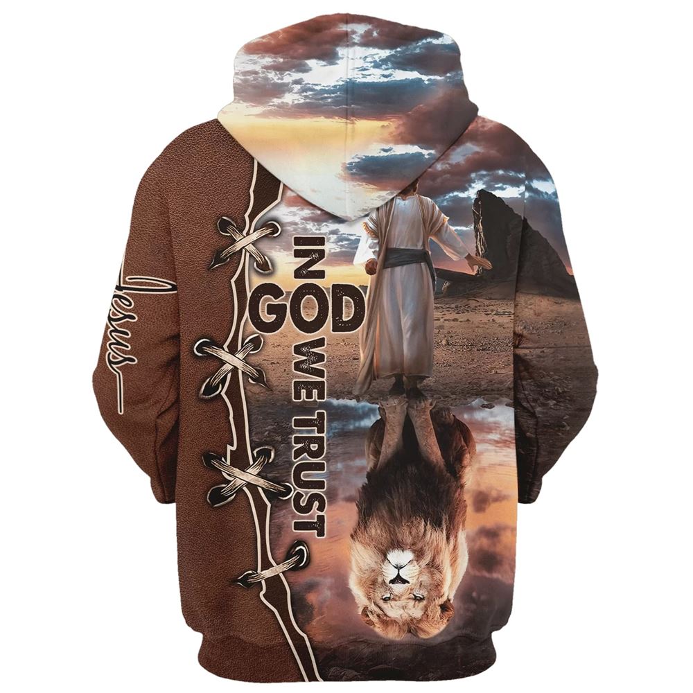 In God We Trust Hoodie For Men & Women, God 3D Printed Hoodie, Christian Apparel Hoodies