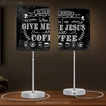 In The Morning When I Rise Give Me Jesus And Coffee Table Lamb Gift Print - Christian Bedroom Decor