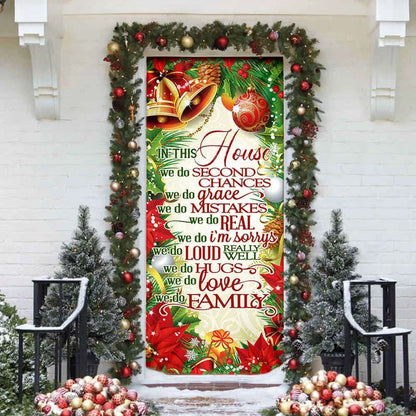 In This House We Do, Christmas Door Knob Covers, Christmas Outdoor Decoration