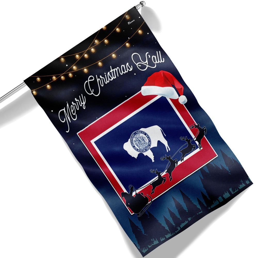 Indiana State Merry Christmas Y'all Flag, Christmas Garden Flag, Home Decor Accessories, Christmas Outdoor Decor Ideas