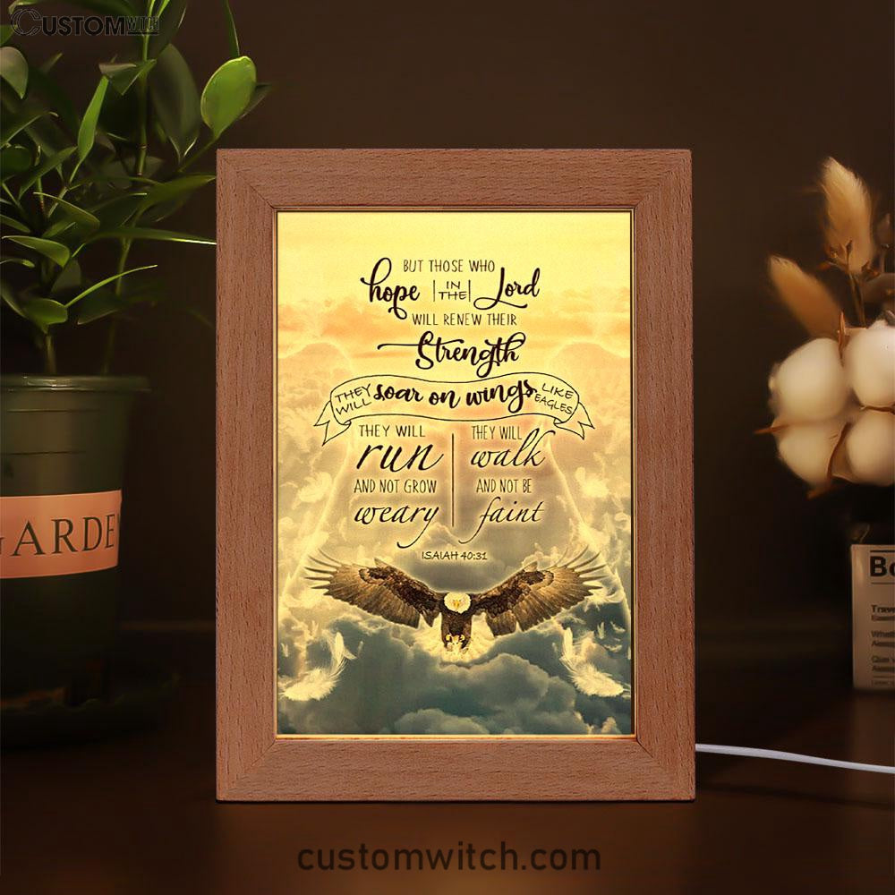 Isaiah 4031 Those Who Hope In The Lord Bible Verse Decor Art - Bible Verse Decor - Scripture Art