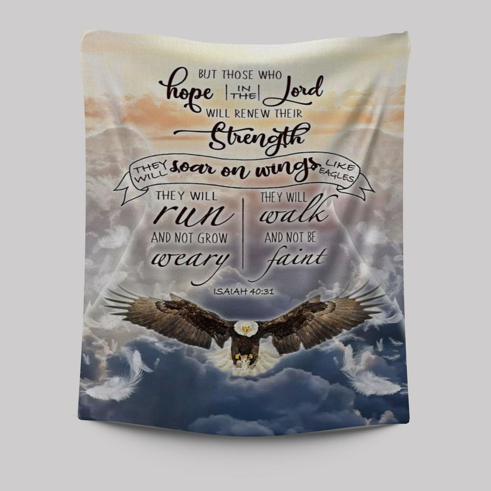 Isaiah 4031 Those Who Hope In The Lord Bible Verse Wall Decor Art - Bible Verse Wall Decor - Scripture Wall Art