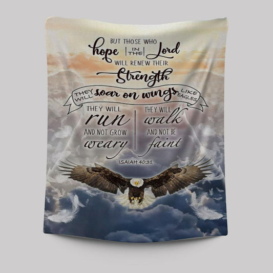 Isaiah 4031 Those Who Hope In The Lord Bible Verse Wall Decor Art - Bible Verse Wall Decor - Scripture Wall Art