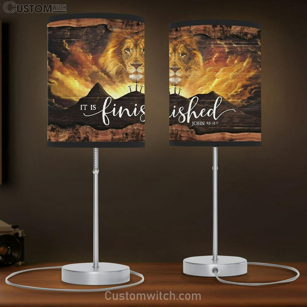 It Is Finished Lamb Gift - John 1930 Jesus Lion Easter Table Lamb Gift - Christian Bedroom Decor