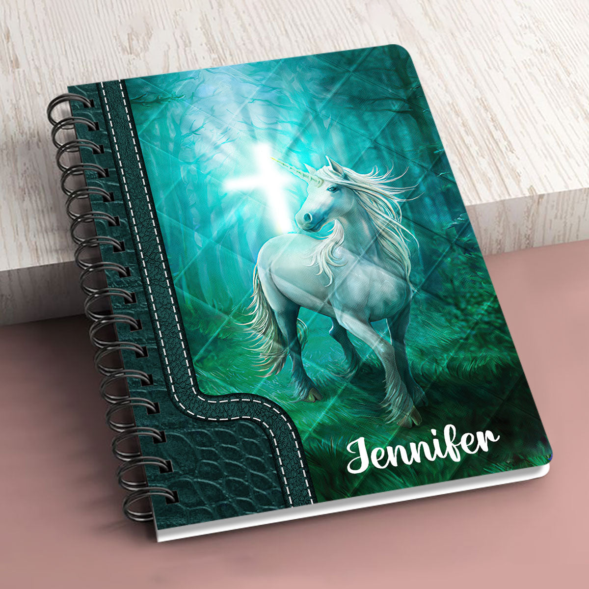 It Is Well With My Soul Horse Personalized Christian Spiral Journal, Spiritual Gift Faith For Christians