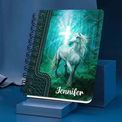 It Is Well With My Soul Horse Personalized Christian Spiral Journal, Spiritual Gift Faith For Christians