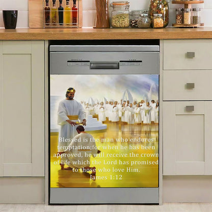 James 112 Blessed Is The Man Who Endures Temptation Dishwasher Cover