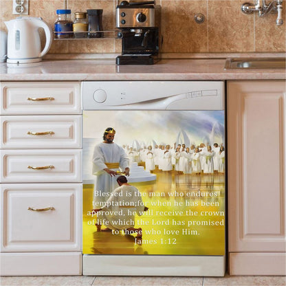James 112 Blessed Is The Man Who Endures Temptation Dishwasher Cover