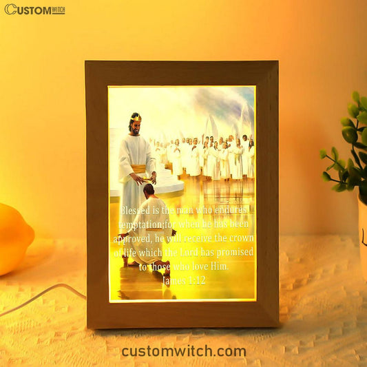 James 112 Blessed Is The Man Who Endures Temptation Frame Lamp Prints