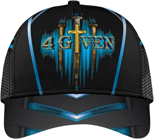 Jesus 1 Cross 3 Nails 4given All Over Print Baseball Cap, God Cap, Gift Ideas For Male