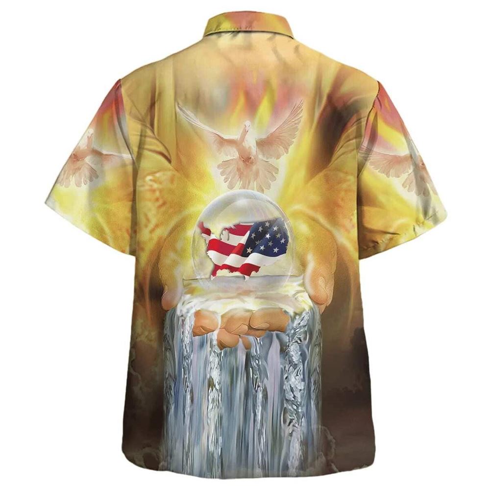 Jesus America One Nation Under God Hawaiian Shirt For Men, Christian Hawaiian Shirt, Gift For Christian