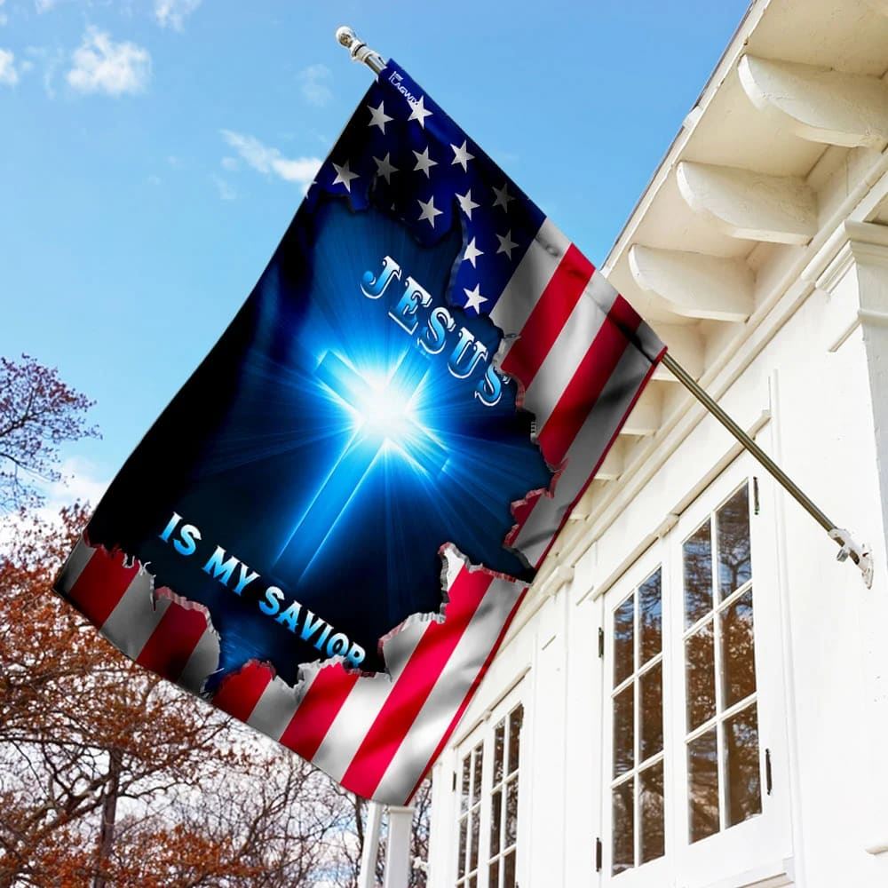Jesus American House Flags, Christian Flag, Scripture Flag, Garden Banner