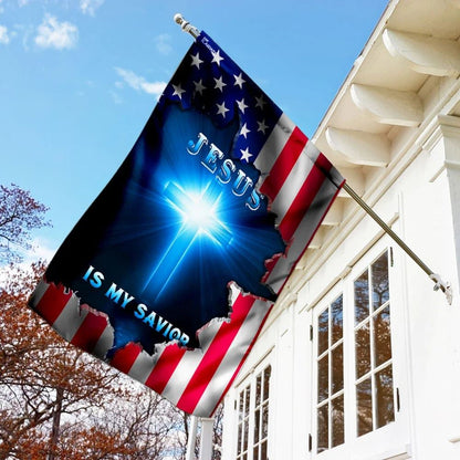Jesus American House Flags, Christian Flag, Scripture Flag, Garden Banner