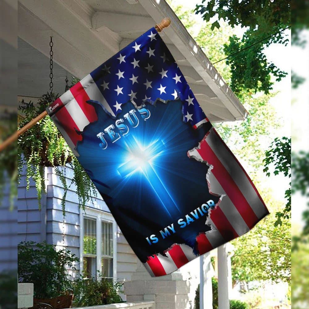 Jesus American House Flags, Christian Flag, Scripture Flag, Garden Banner