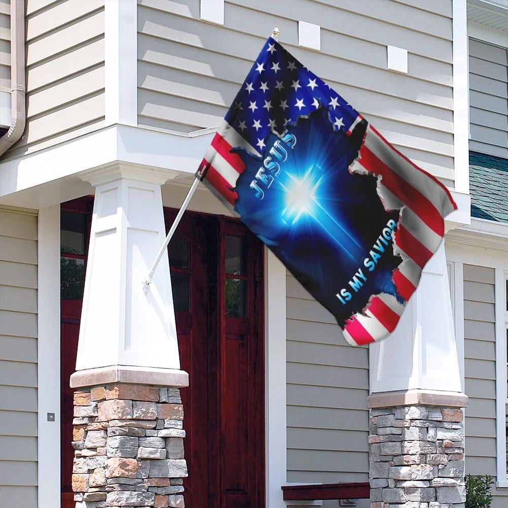 Jesus American House Flags, Christian Flag, Scripture Flag, Garden Banner