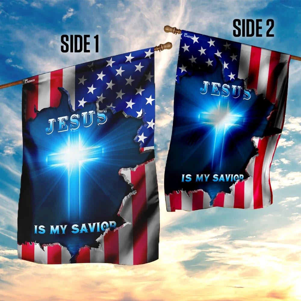 Jesus American House Flags, Christian Flag, Scripture Flag, Garden Banner