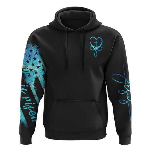 Jesus And Dove Watercolor All Over Print 3D Hoodie, Christian Hoodie, Christian Sweatshirt, Bible Verse Shirt