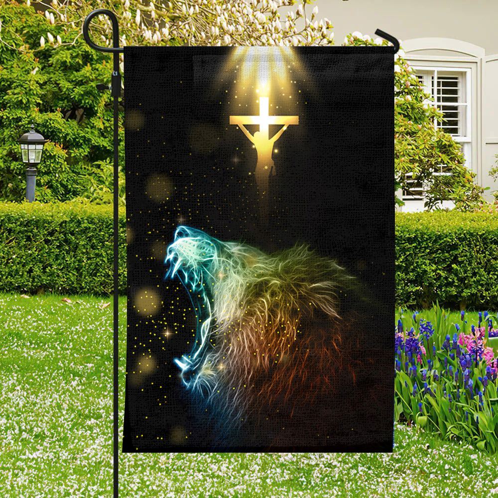 Jesus And Lion Flag, Jesus Flag, Cross Jesus Flag, Garden Flag For Outside, Welcome Flag, Christian Flag, Scripture Flag, Garden Banner
