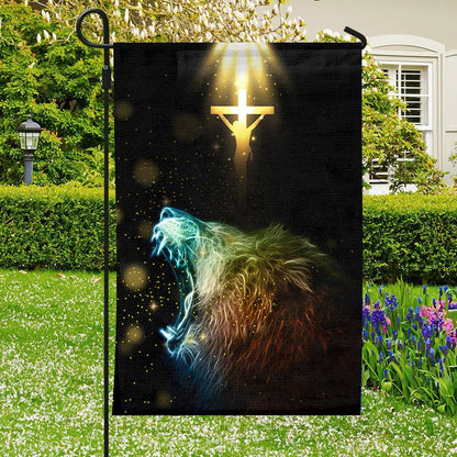 Jesus And Lion Flag, Jesus Flag, Cross Jesus Flag, Garden Flag For Outside, Welcome Flag, Christian Flag, Scripture Flag, Garden Banner