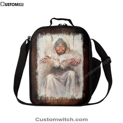Jesus And The Lambs Lunch Bag, Christian Lunch Box For School, Picnic