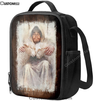 Jesus And The Lambs Lunch Bag, Christian Lunch Box For School, Picnic