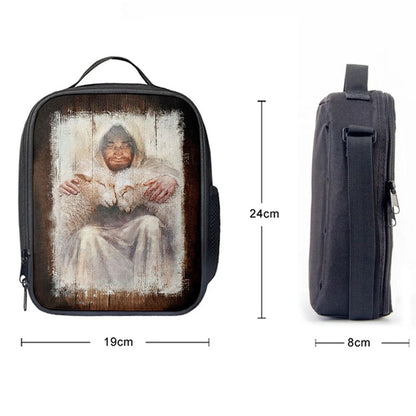 Jesus And The Lambs Lunch Bag, Christian Lunch Box For School, Picnic