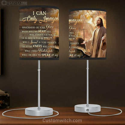 Jesus Antique Bible Cross I Can Only Imagine Table Lamb