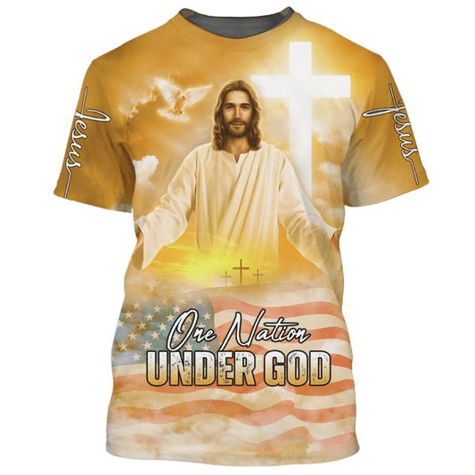 Jesus Arms Wide Open All Over Print 3D T-Shirt, Gift For Christian, Jesus Shirt